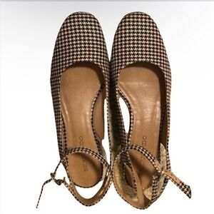 Anthropologie Houndstooth Heels Sz 8 *NWOB*